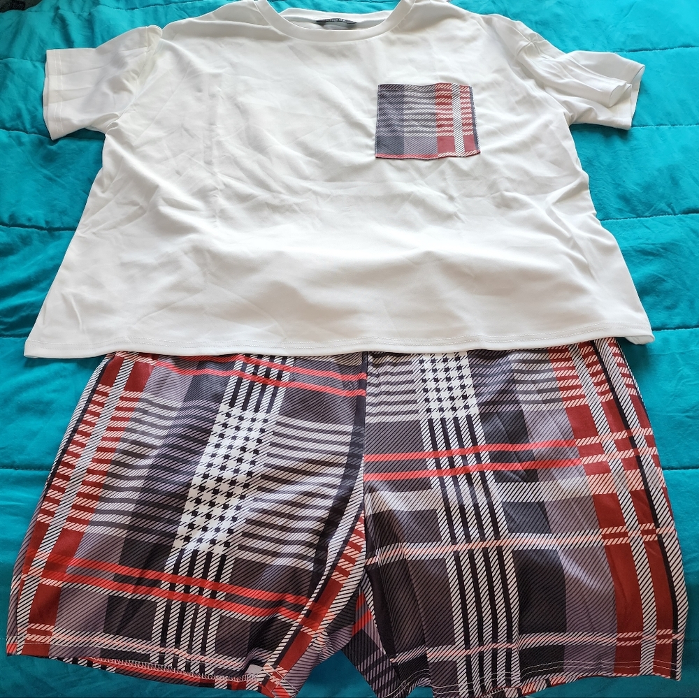Plaid Short Set